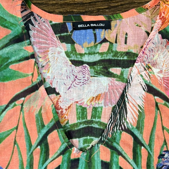 Bella Ballou Animal Print Beach Kaftan One Size - Picture 2 of 7